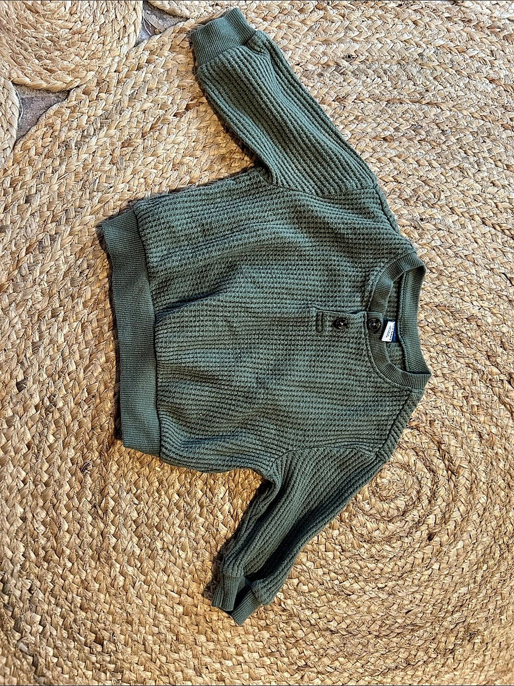 Andy & Evan Baby Green Sweater Like New